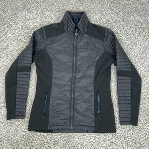 Kuhl Jacket Womens Small Gray Quilted Softshell Zip Insulated Outdoor Firefly